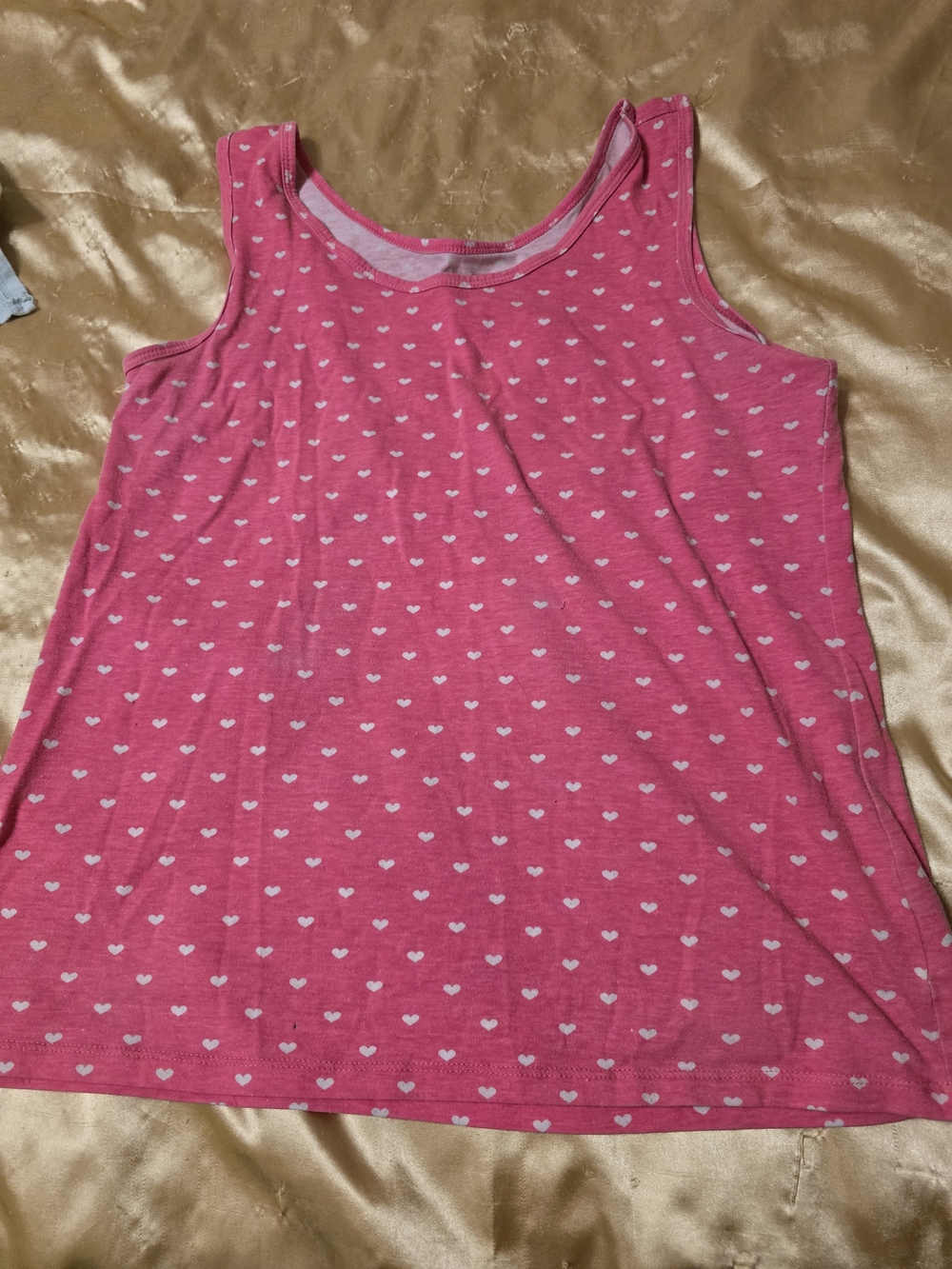 Rue21 Pink Heart Print Tank Top